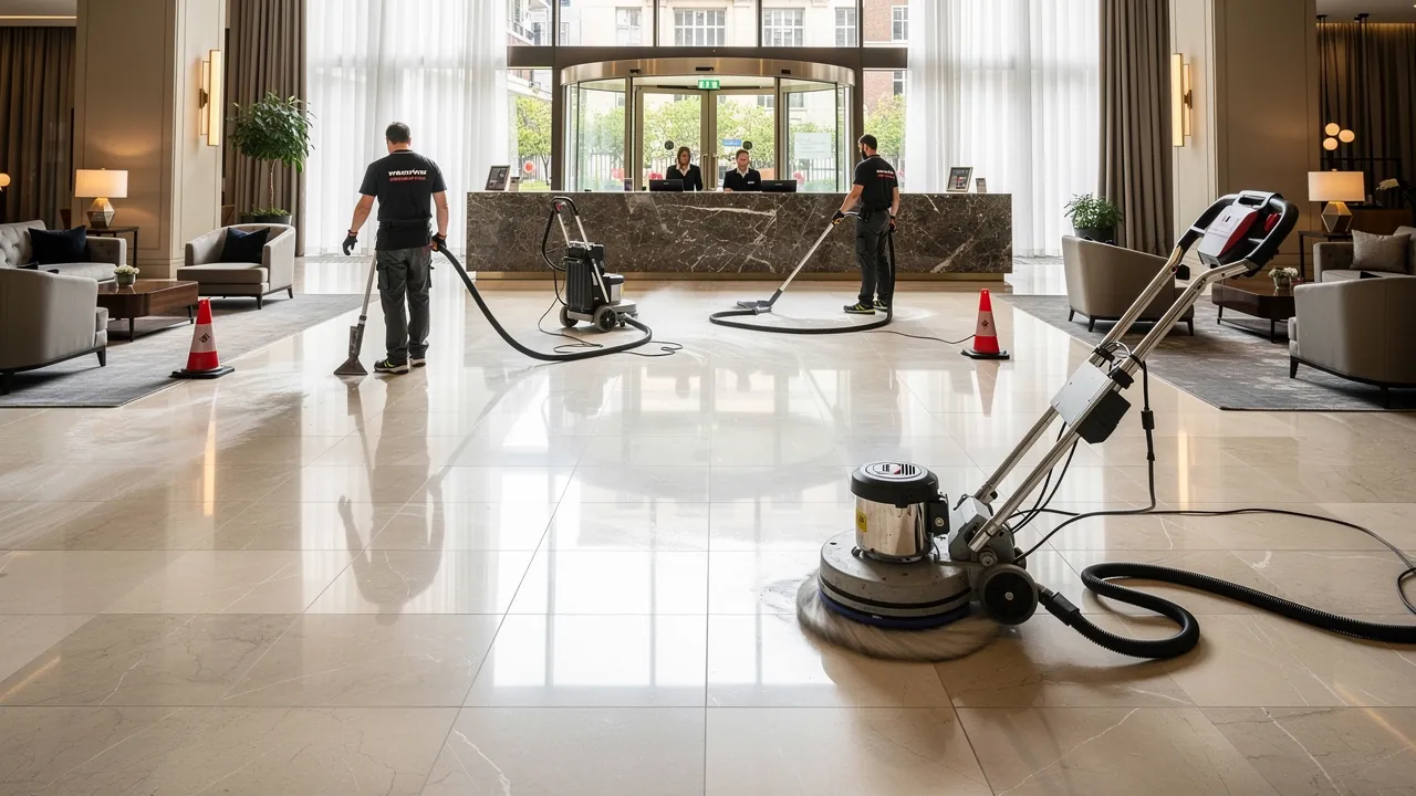 Commercial ceramic tile cleaning in London