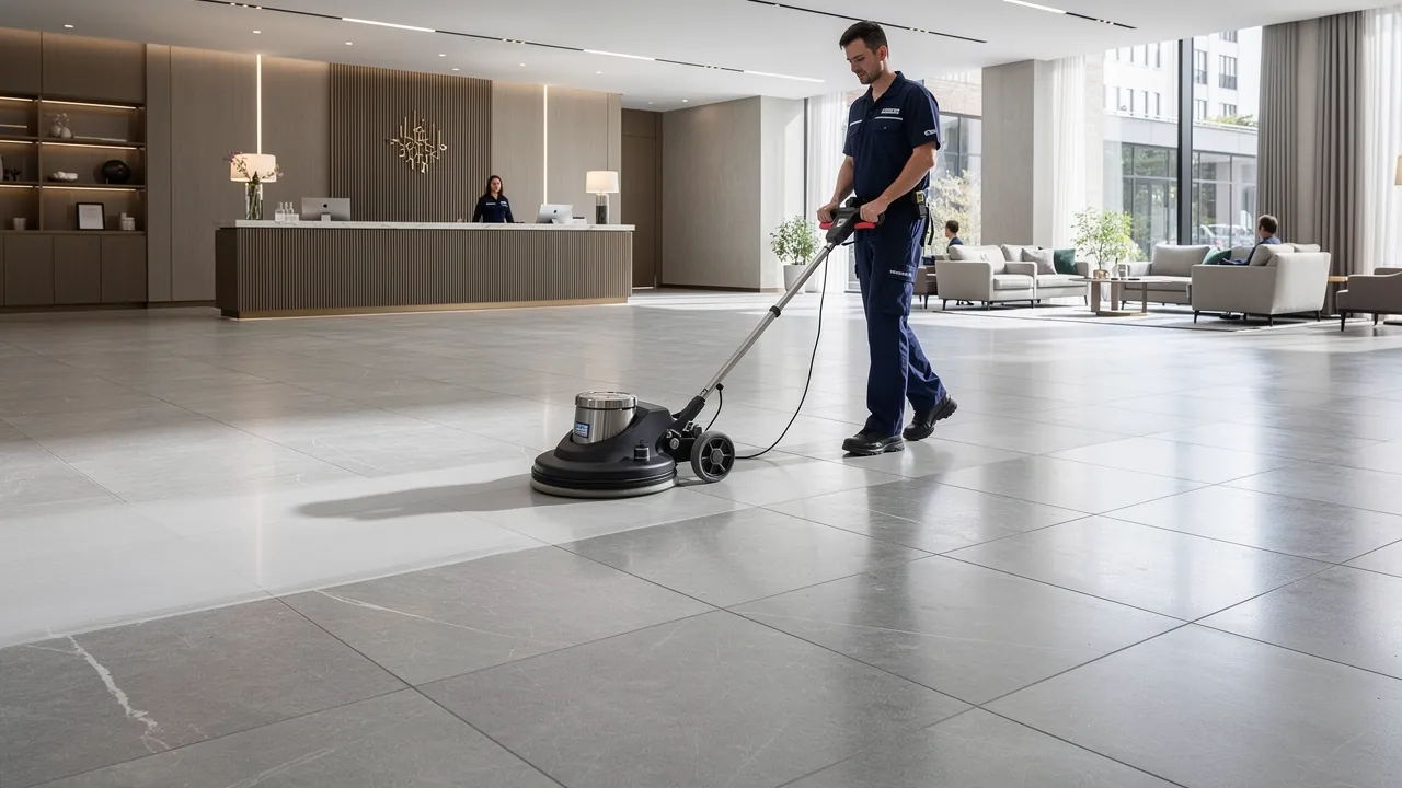 Commercial porcelain tile cleaning in London