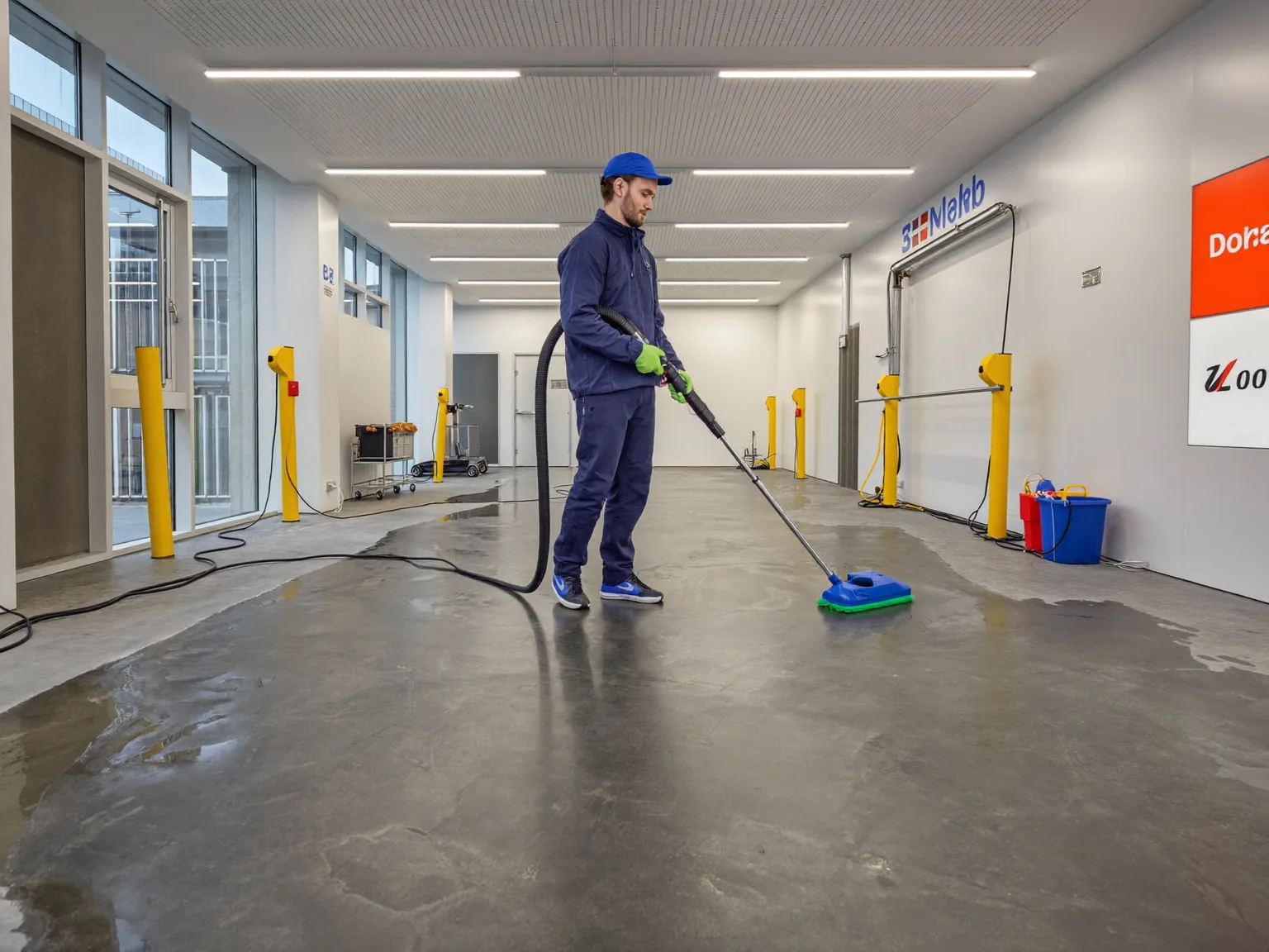 Professional concrete floor cleaning service in London