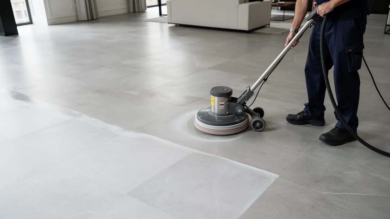 Deep porcelain tile cleaning service in London