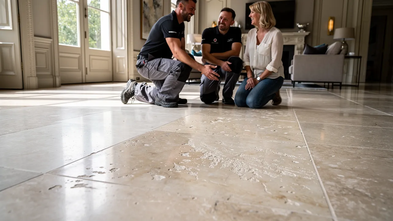 Limestone floor consultation and quotation in London
