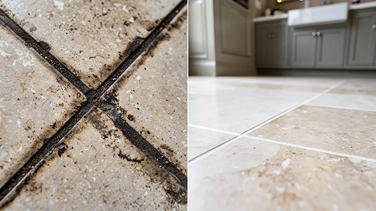 Specialist limestone floor grout cleaning in London