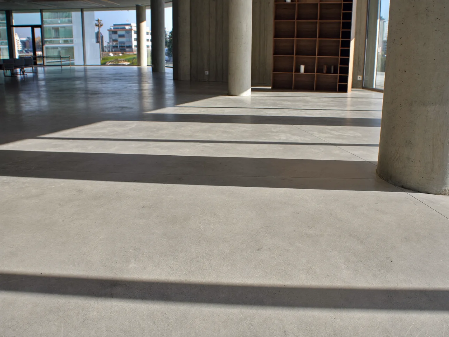 Refined polished concrete floor finish in London