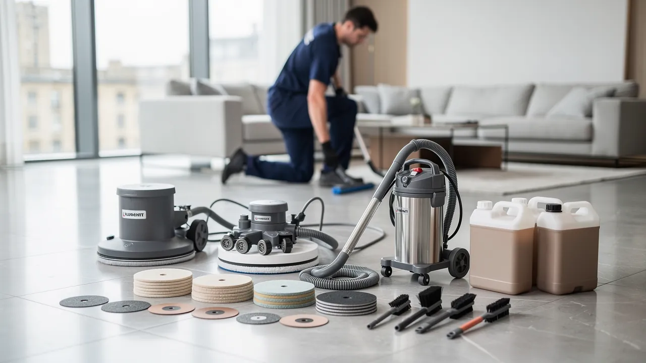 Professional porcelain cleaning equipment used in London