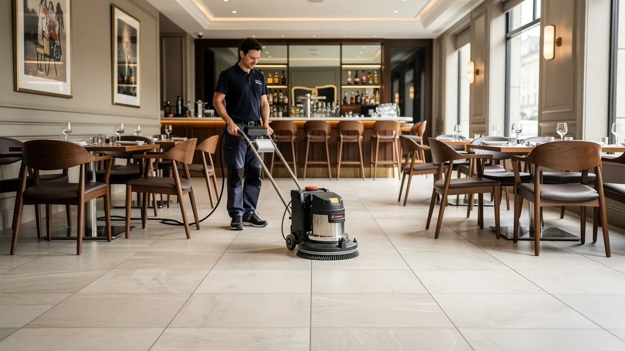 Restaurant ceramic floor cleaning service in London