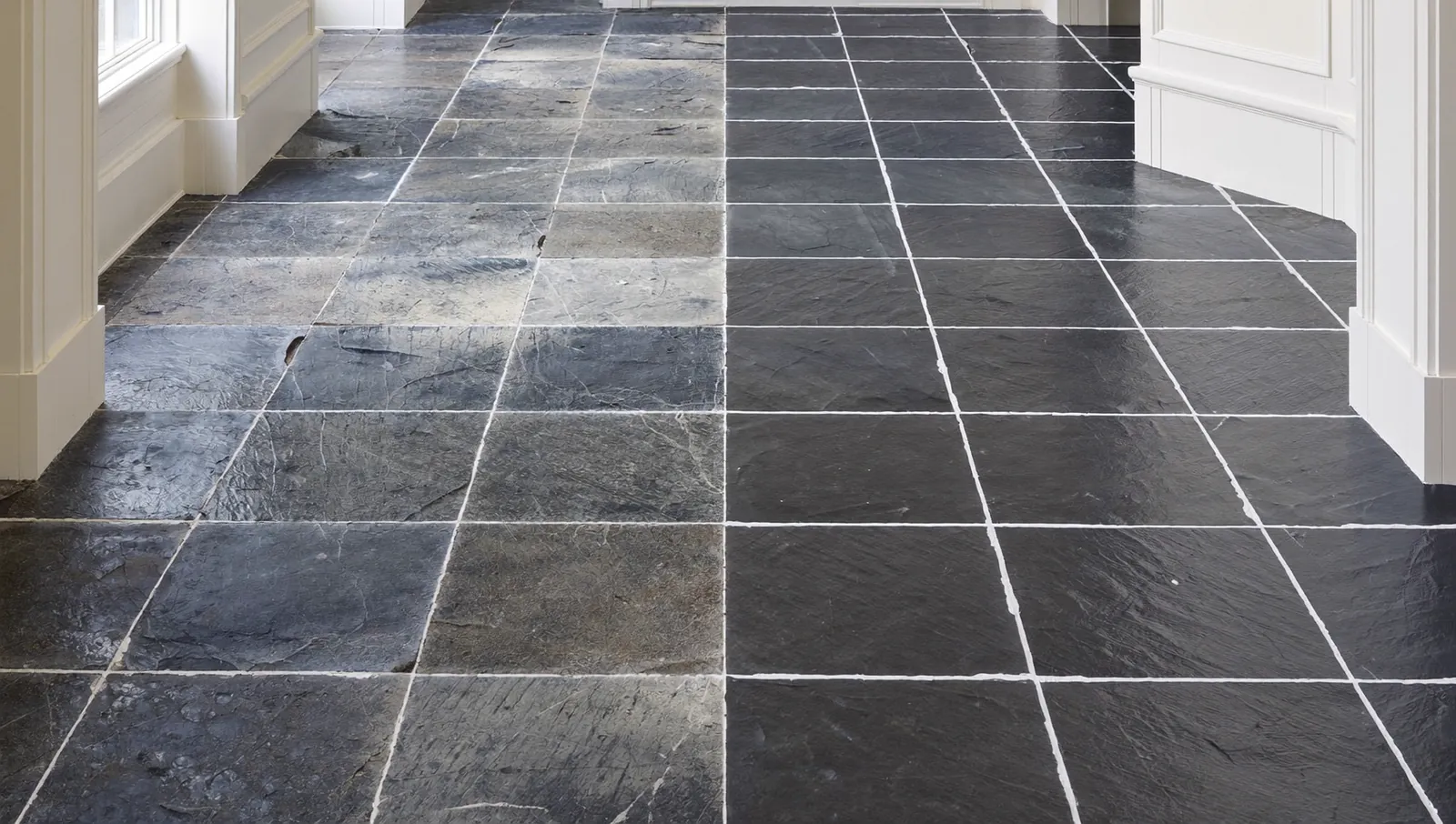Complete slate floor restoration service in London