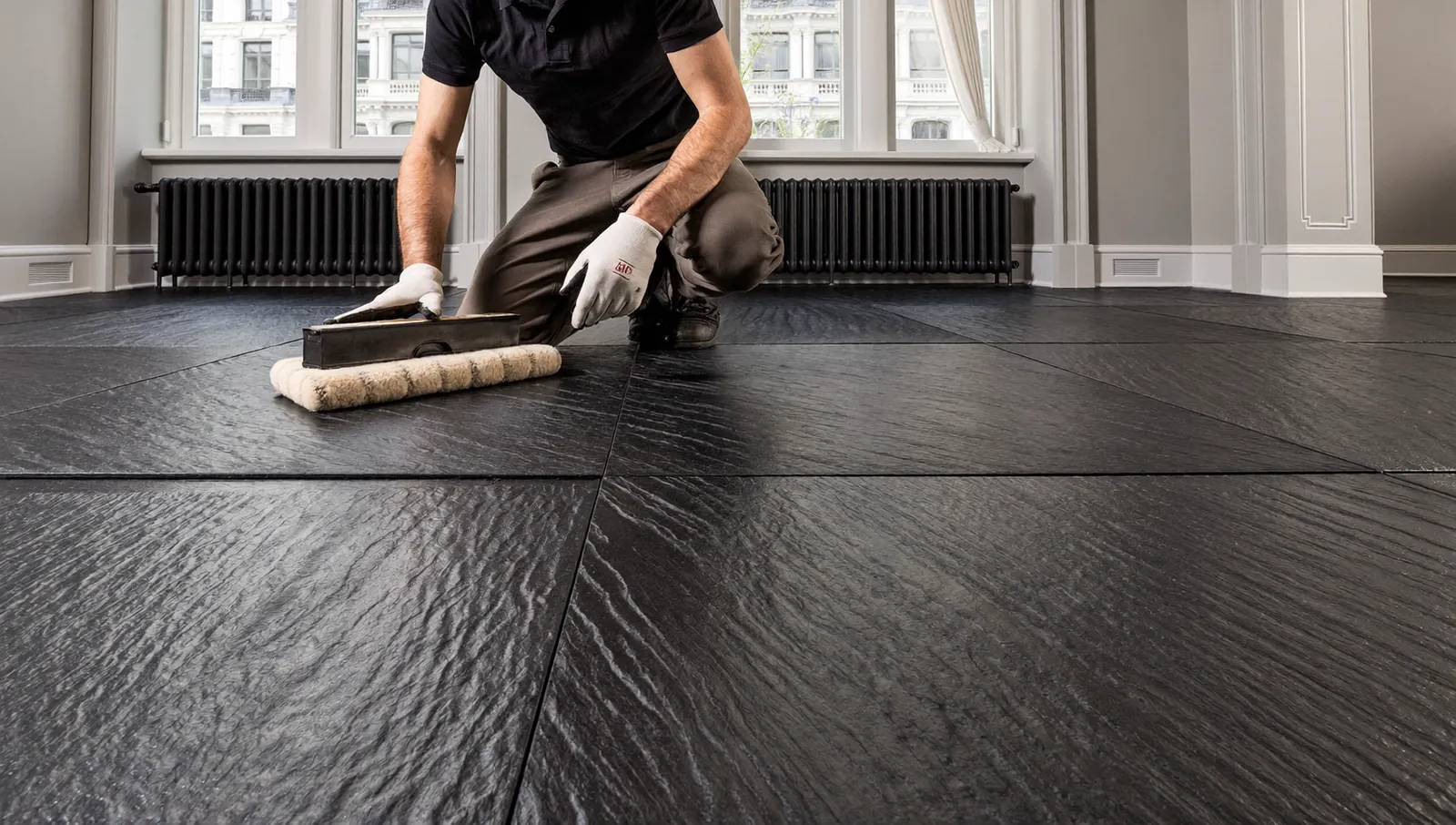 Professional slate floor sealing in London