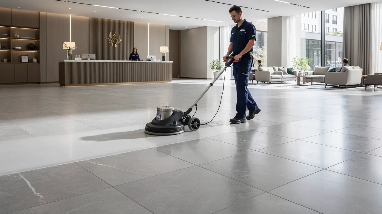 Commercial porcelain tile cleaning in London