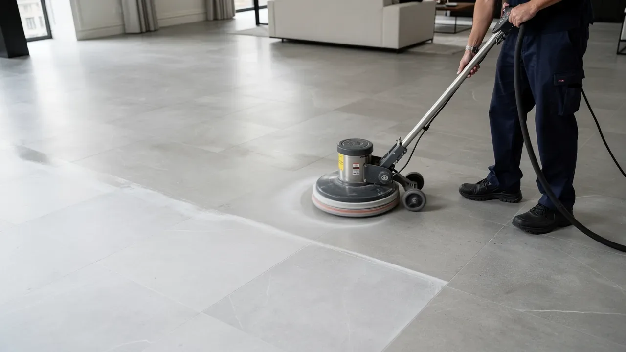 Deep porcelain tile cleaning service in London