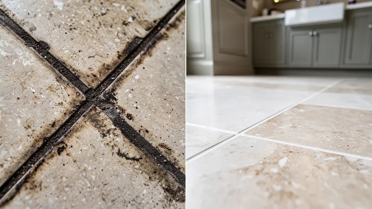 Specialist limestone floor grout cleaning in London