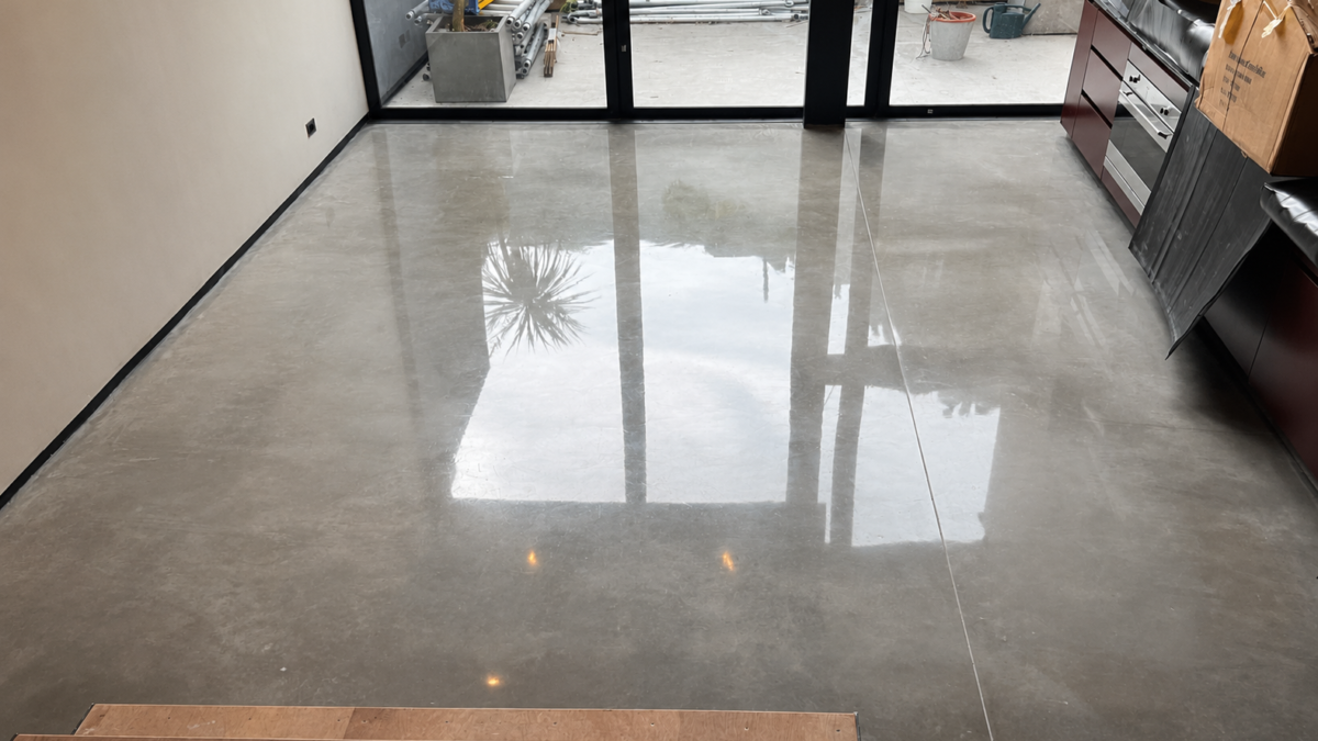 Modern minimalist space with polished concrete floor | FloorCare London