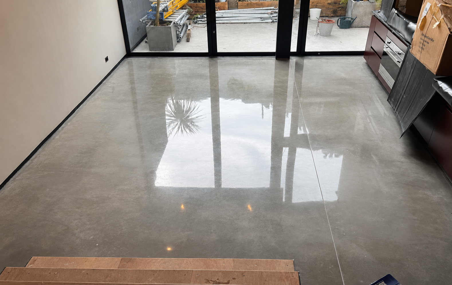 Modern Minimalist Space With Polished Concrete Floor - FloorCare London