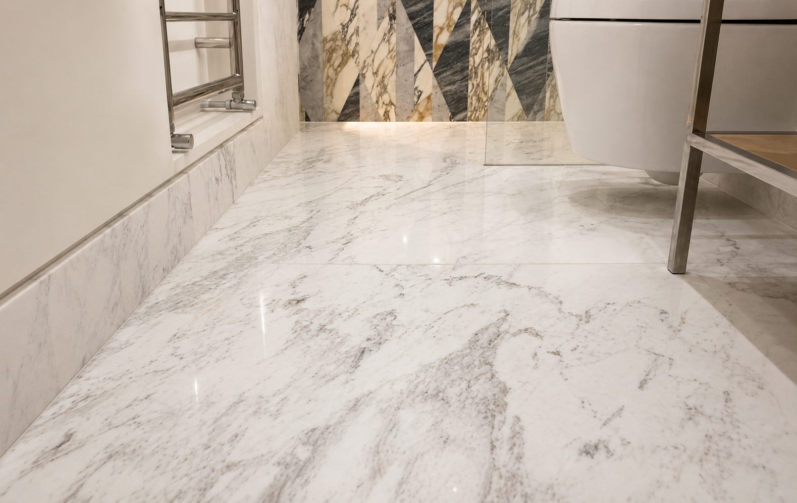 Bathroom Marble Floor Polishing - FloorCare London