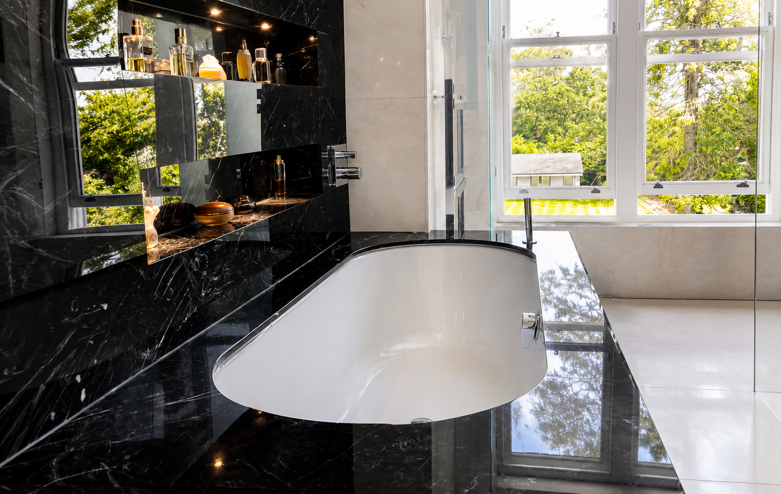 Black Marble Floor Cleaning - FloorCare London
