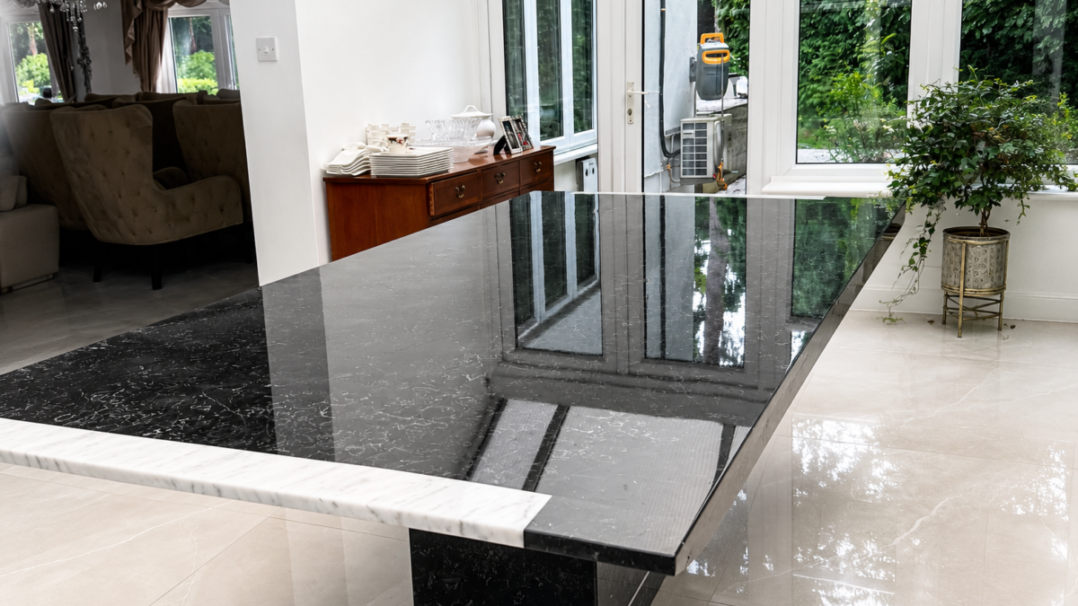 Black marble table cleaning London