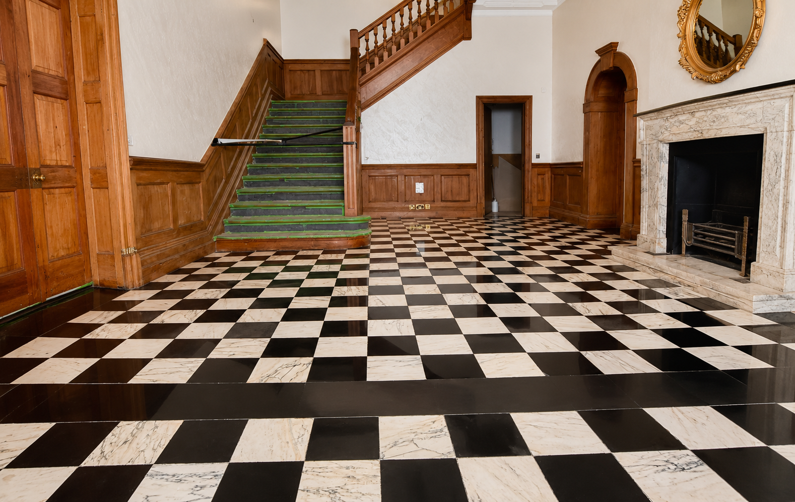 Black & White Marble Floor Cleaning - FloorCare London