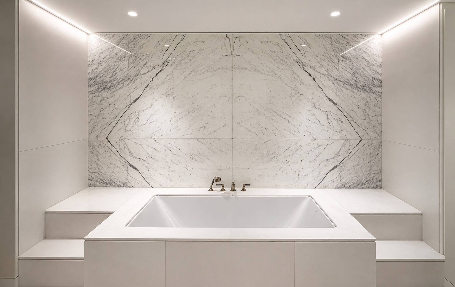 Bookmatched Marble Polishing - FloorCare London