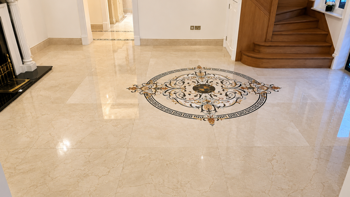 Luxury marble floor polishing London