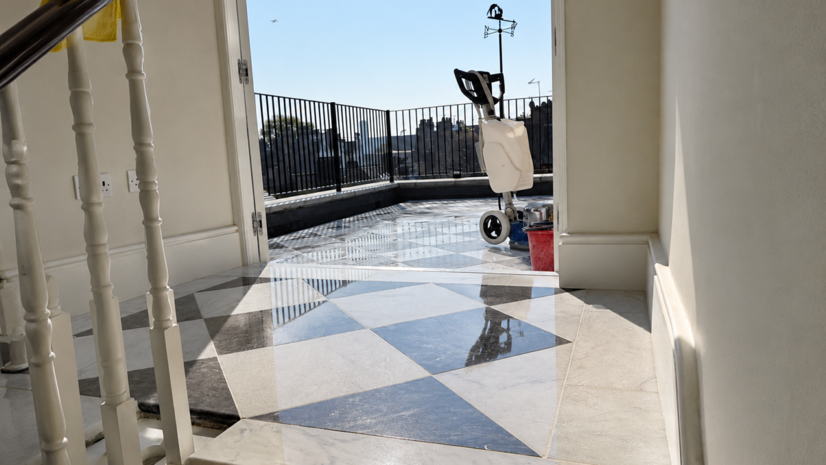 Luxury marble floor polishing London