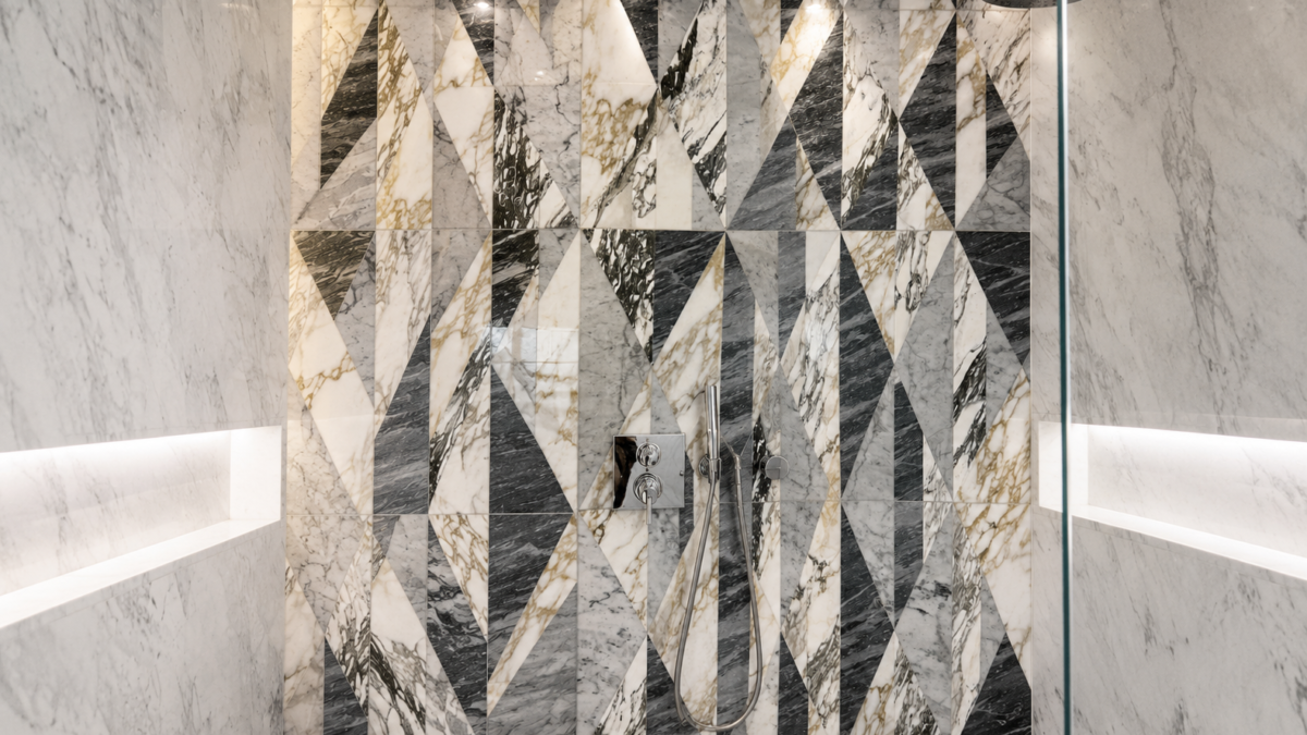 Marble shower wall cleaning London