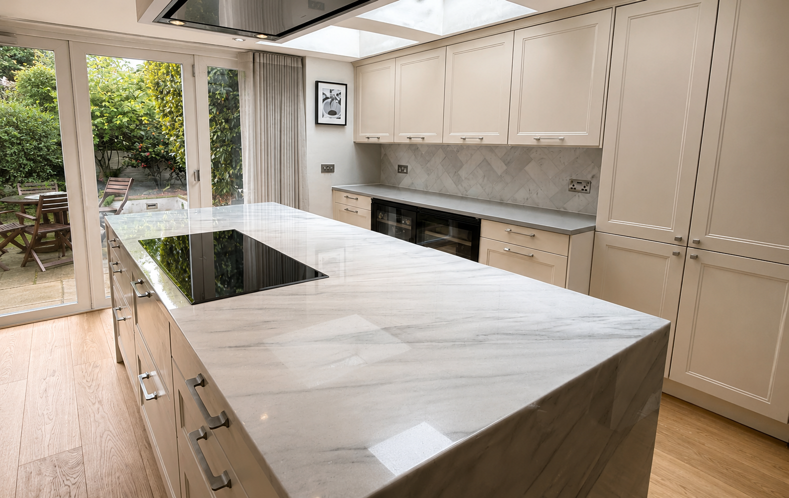 Natural Marble Kitchen Worktop Polishing - FloorCare London